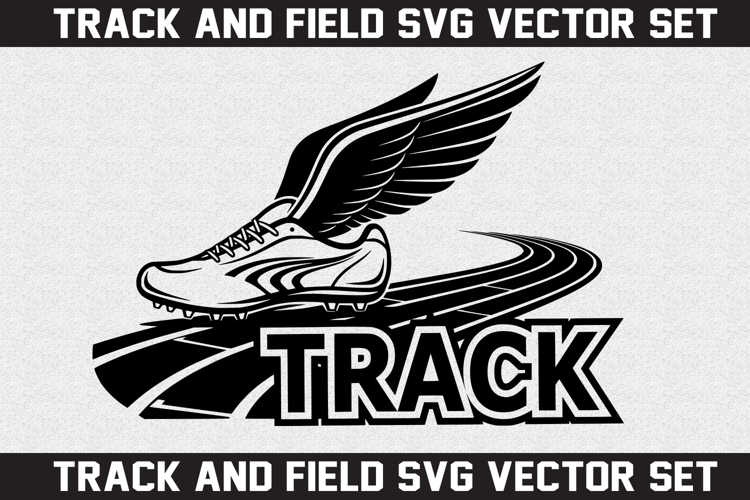 Track and Field SVG logo Design
