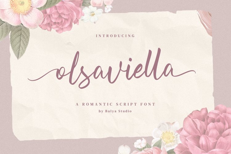Olsaviella Signature Font example image 1