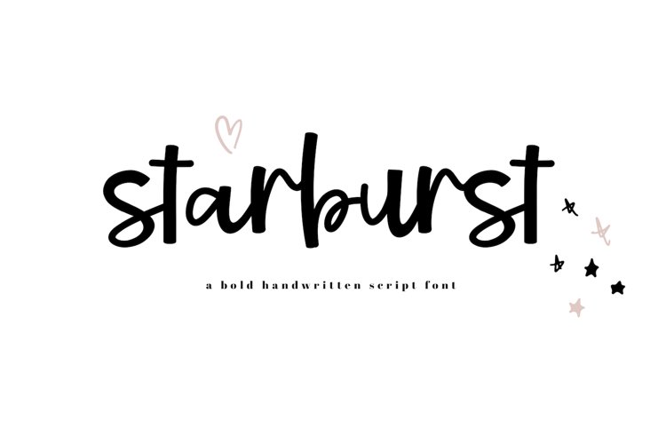 Starburst - A Bold Script Font example image 1
