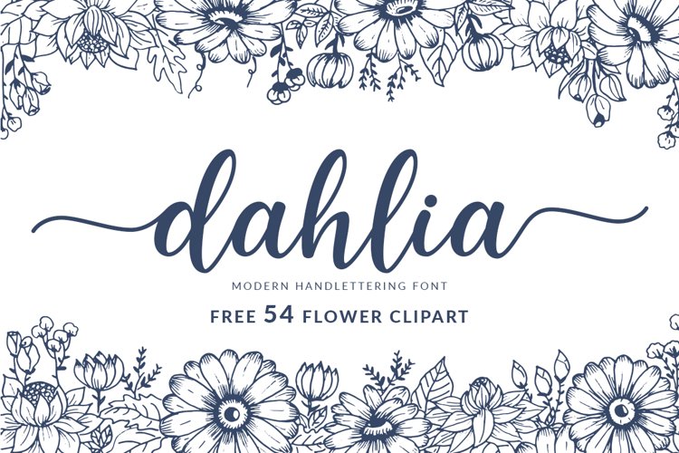 Dahlia Handlettering Font example image 1