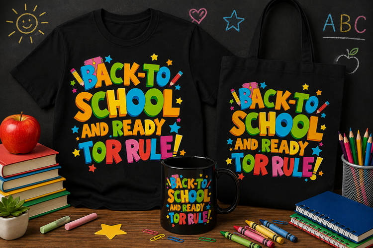 Back to School PNG, Colorful School Clipart, Ready to Learn