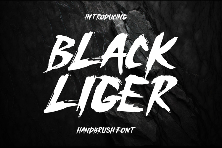 Black Liger - Handbrush Font