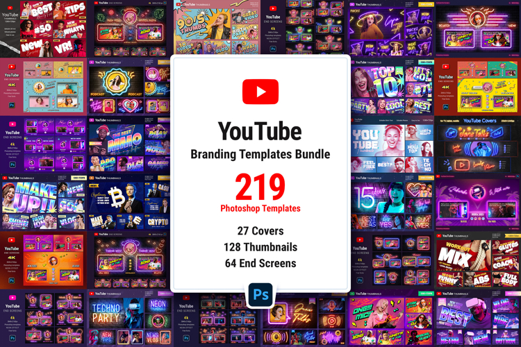 YouTube Branding Templates Bundle
