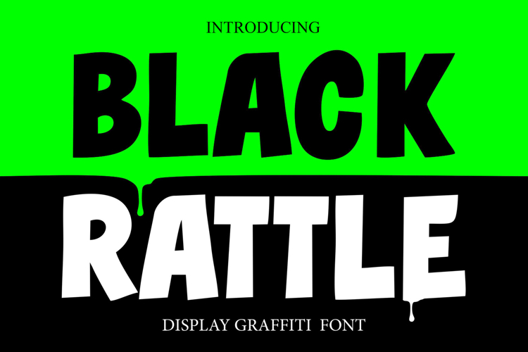 Black Rattle | Display Graffiti Bold Typeface