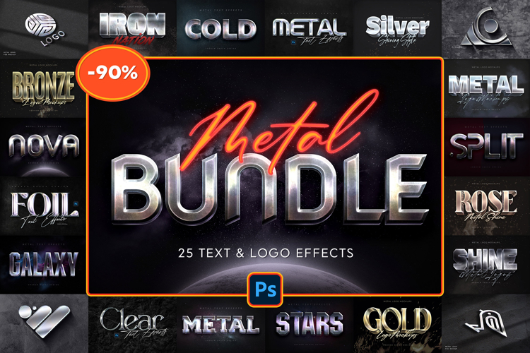 Metal Text Effects Bundle