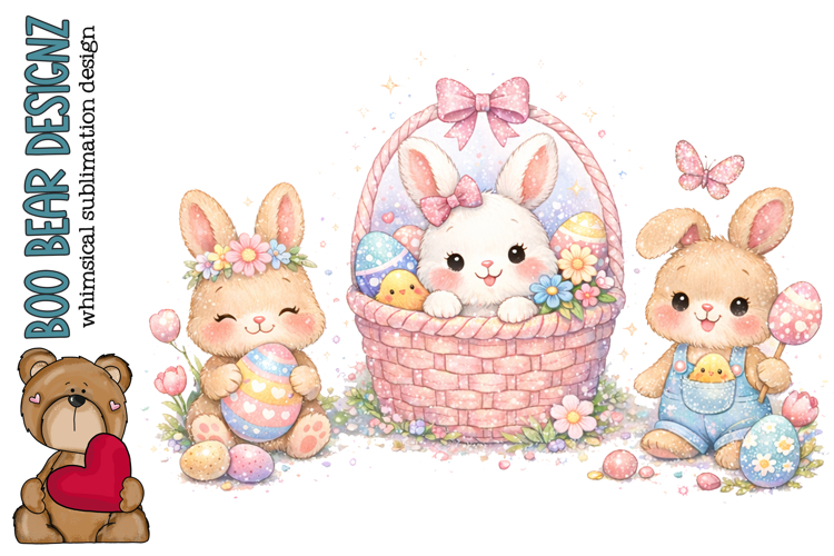 Trio Of Easter Bunnies