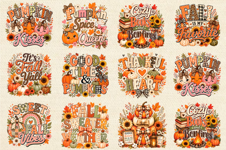 Cozy Fall Pumpkin PNG
