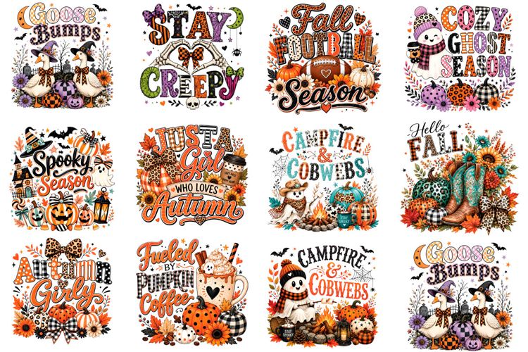 Spooky Fall Halloween PNG