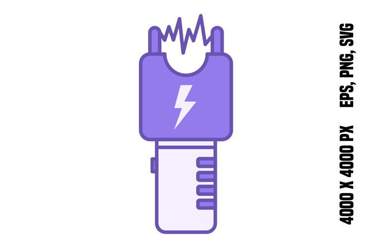 Colored Taser Icon