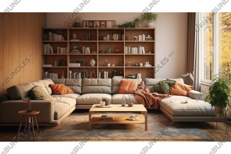 vibrant living interior room example image 1