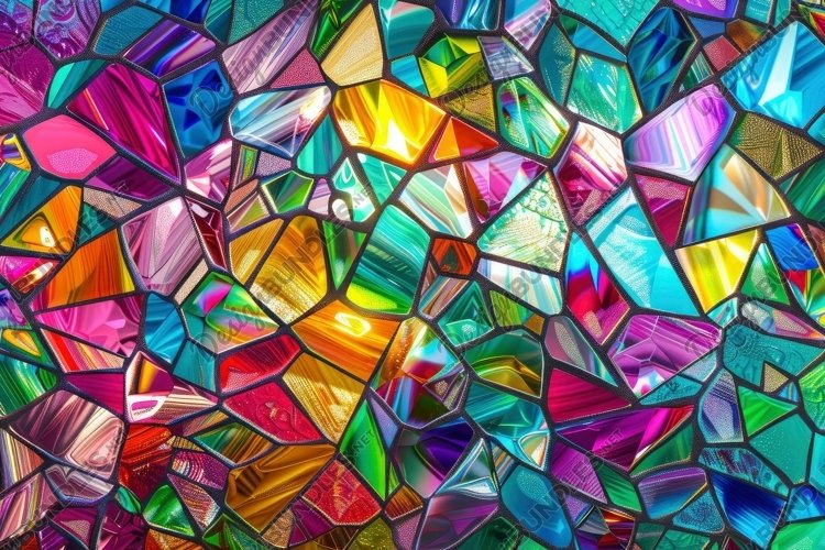 Stained Glass Texture Image 11