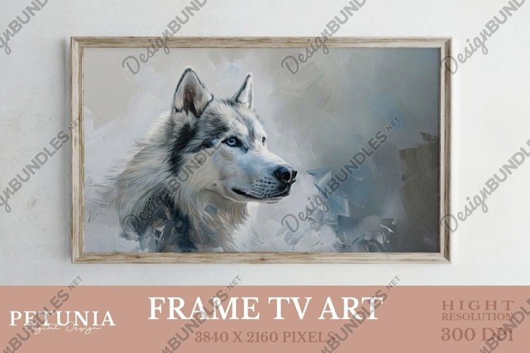 digital oil painting art frame being used as a samsung frame tv art display