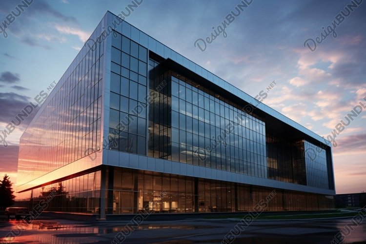 Commercial Aluminium Building Fascia Logo Signage Mockup
