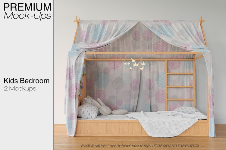 Kids Bedroom Mockup Set example image 1