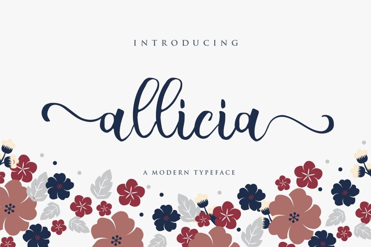 Allicia Script example image 1