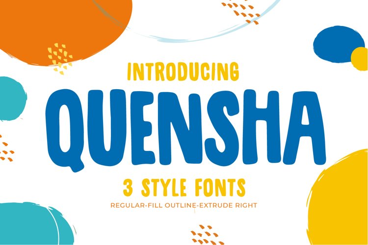Quensha - Family font example image 1