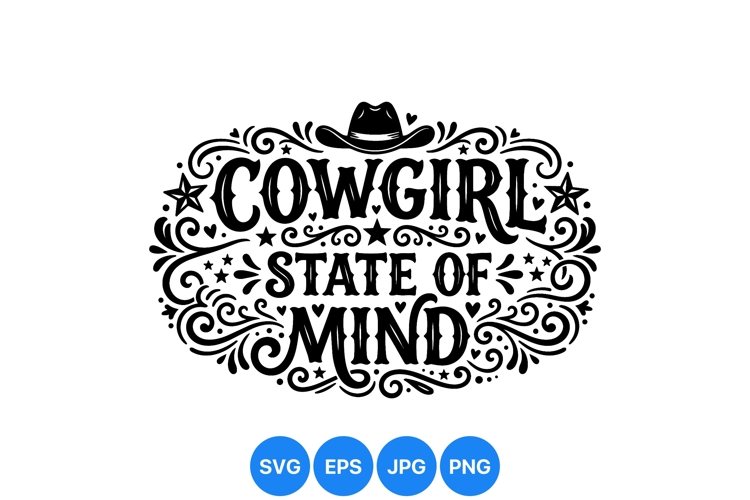 Vintage Cowgirl Illustration Image 3