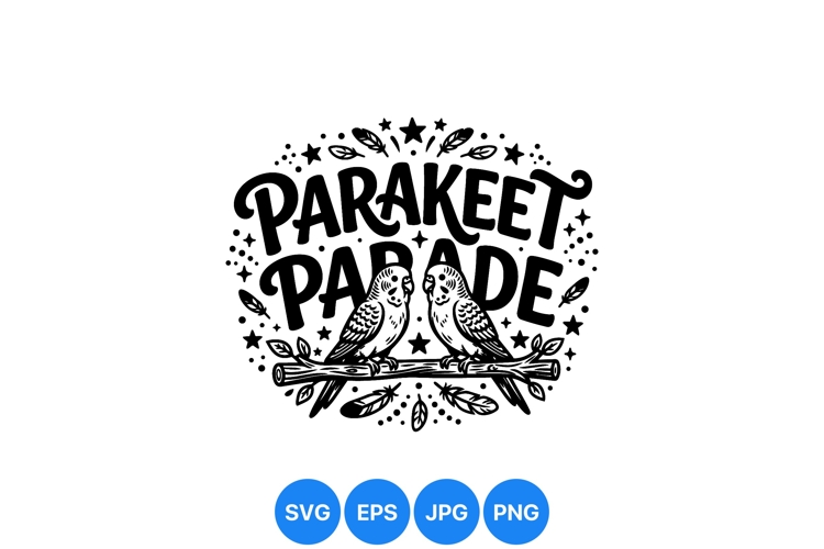 Bird Clipart Black and White Image 7