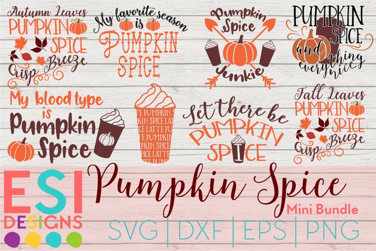 Pumpkin Spice Bundle|SVG DXF EPS PNG example image 1