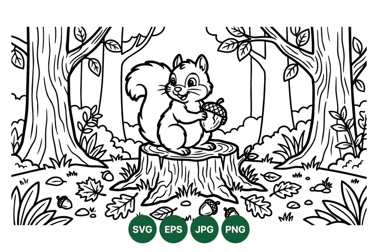 Squirrel Vector Image 17