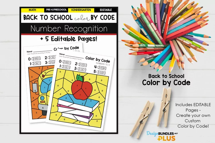Back to School Color by Code