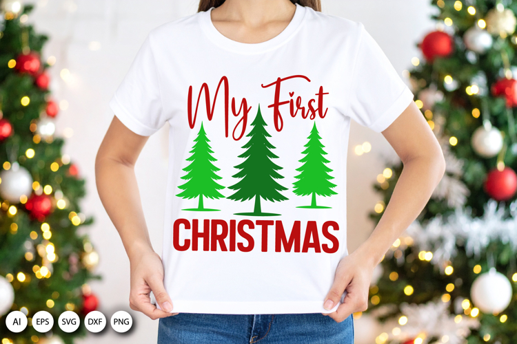 My First Christmas SVG -New Baby Christmas Celebration