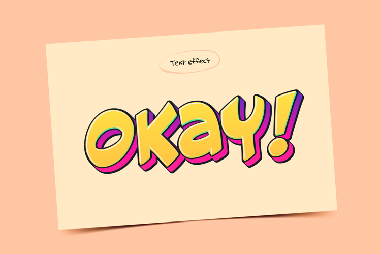 Funny Cartoon Style Text Effect Editable