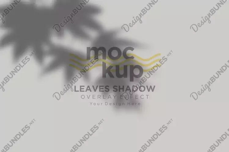 Leaves Shadow Overlay Effect Mockup