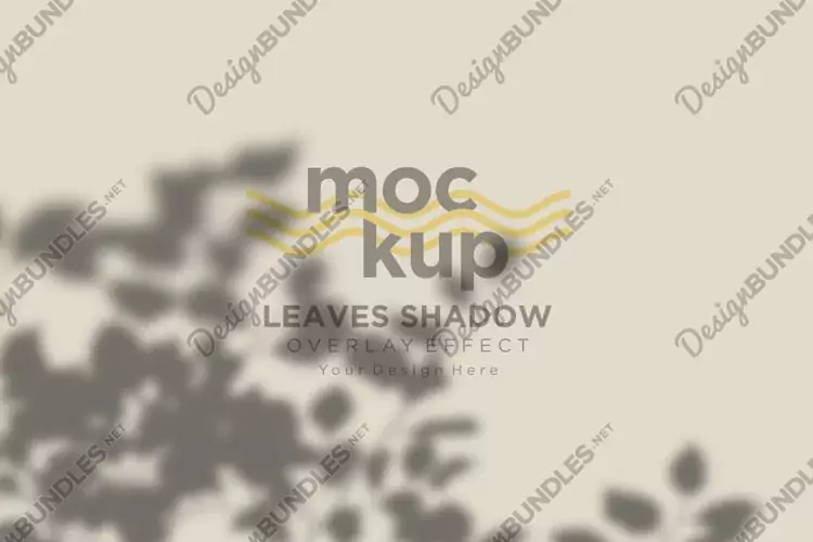 Leaves Shadow Overlay Effect Mockup