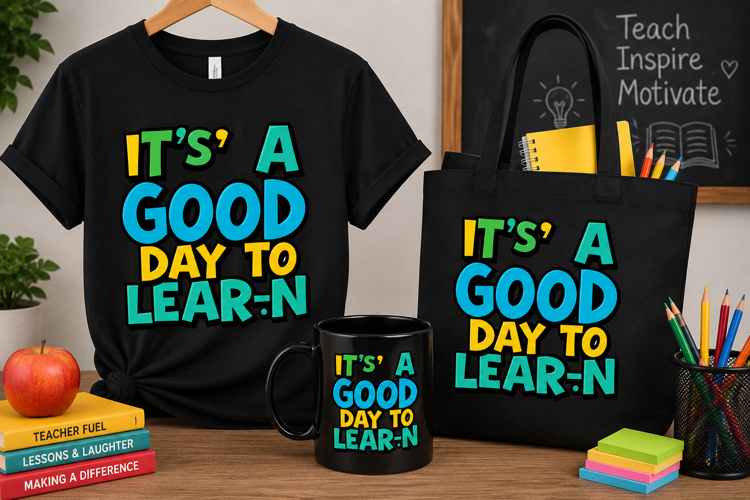 It’s a Good Day to Learn PNG, School Quote Design