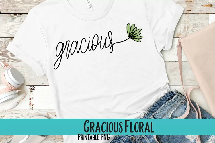 Floral Gracious Sublimation PNG