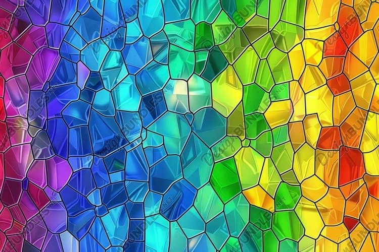 Colorful Mosaic Background Wallpaper example image 1
