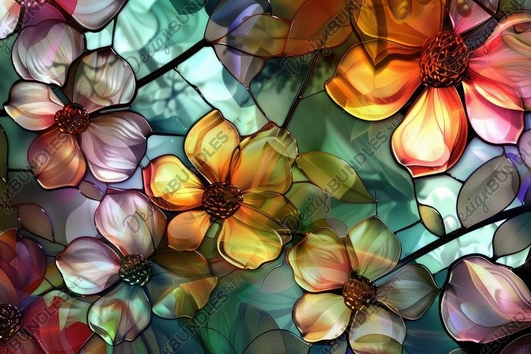 Stained Glass Texture Image 18