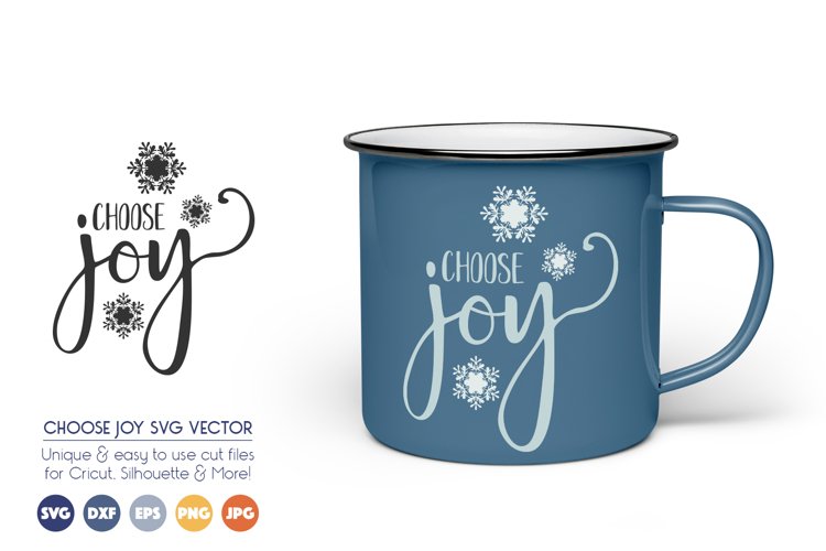 Choose Joy - Christmas, Snowflakes SVG Files