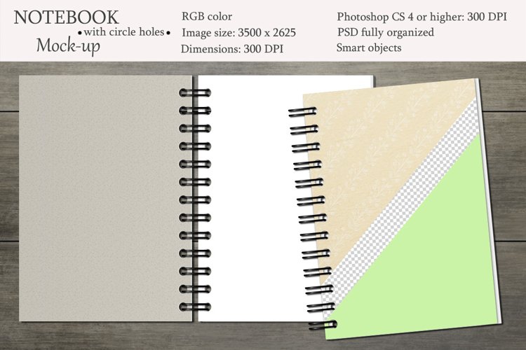 Notebook mockup. Sketchbook mockup. example image 1