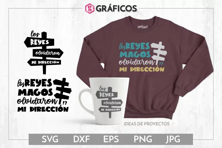 Los Reyes Magos olvidaron mi dirección SVG -Archivo de Corte