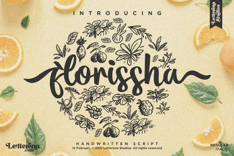 florissha - Beautiful Script Font example image 1
