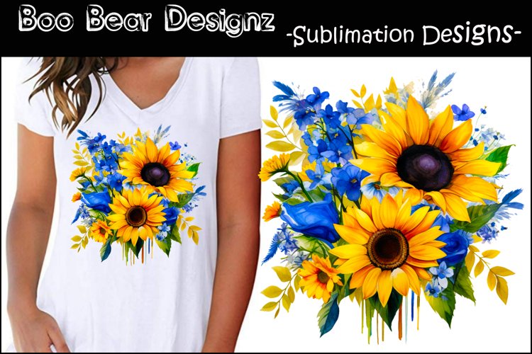 Watercolor Sunflower Clipart Image 6