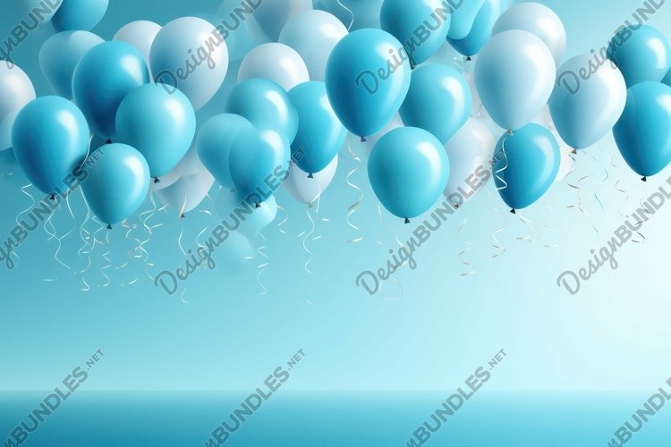 Blue Balloon Clipart Image 23