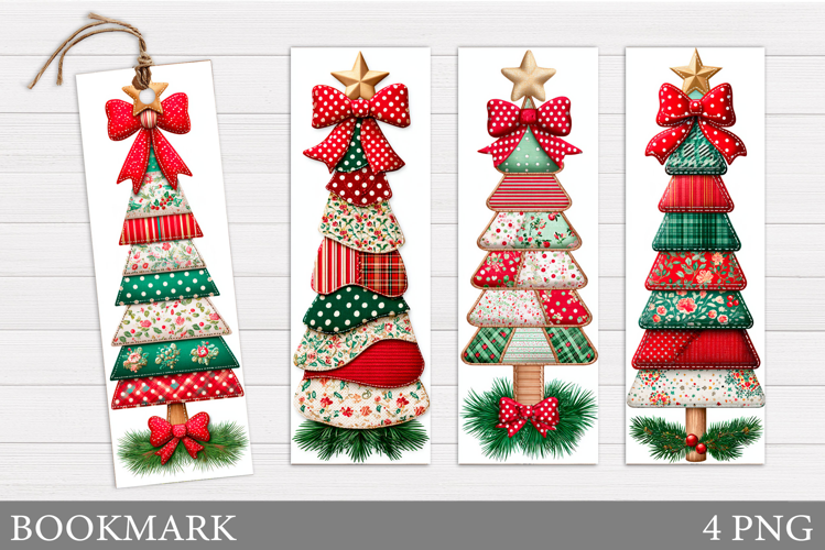 Christmas Tree Bookmark. Christmas Bookmark Sublimation