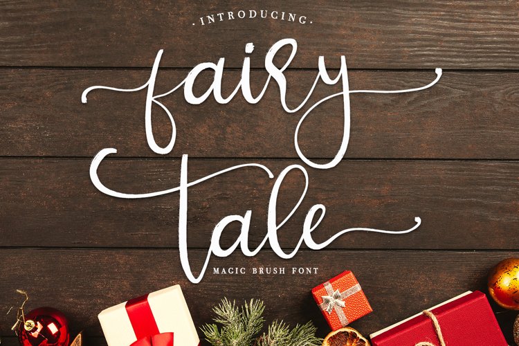 fairy tale - magic brush font example image 1