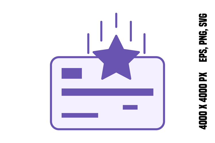Colored Reward Card Icon