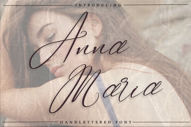 Anna Maria - Handlettered font example image 1