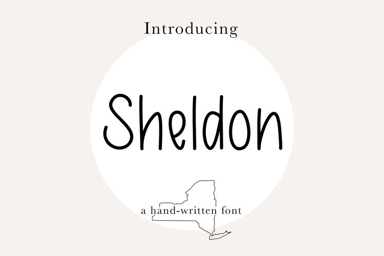 Sheldon Font |Skinny, Handwritten, Farmhouse, Print Font example image 1