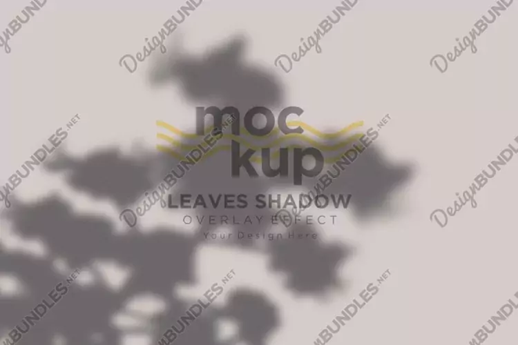 Leaves Shadow Overlay Effect Mockup