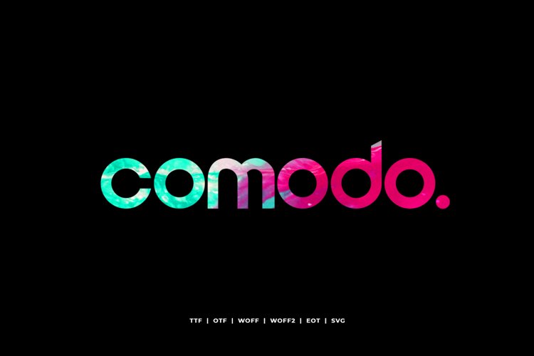 Comodo - Display Typeface WebFonts example image 1
