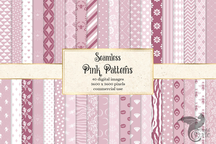 Pink Patterns Digital Paper