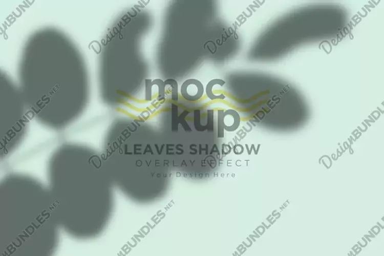 Leaves Shadow Overlay Effect Mockup
