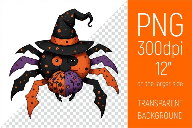 Halloween Spider Clipart | Halloween Party Design example image 1