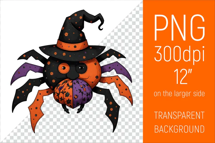 Halloween Spider Clipart | Halloween Party Design